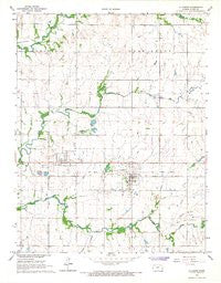 La Harpe Kansas Historical topographic map, 1:24000 scale, 7.5 X 7.5 Minute, Year 1965