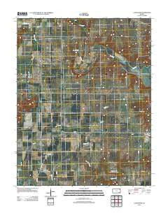 Lafontaine Kansas Historical topographic map, 1:24000 scale, 7.5 X 7.5 Minute, Year 2012