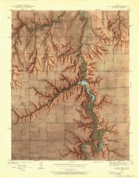 Lake Mc Bride Kansas Historical topographic map, 1:24000 scale, 7.5 X 7.5 Minute, Year 1939