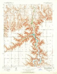 Lake Mc Bride Kansas Historical topographic map, 1:24000 scale, 7.5 X 7.5 Minute, Year 1939