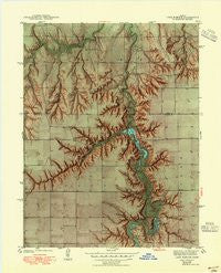 Lake Mc Bride Kansas Historical topographic map, 1:31680 scale, 7.5 X 7.5 Minute, Year 1942