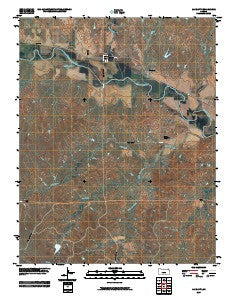 Lake City Kansas Historical topographic map, 1:24000 scale, 7.5 X 7.5 Minute, Year 2009
