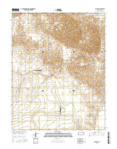 Lakin SW Kansas Current topographic map, 1:24000 scale, 7.5 X 7.5 Minute, Year 2015