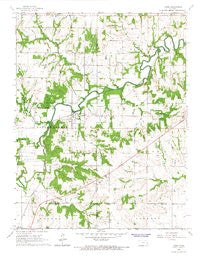 Lane Kansas Historical topographic map, 1:24000 scale, 7.5 X 7.5 Minute, Year 1966