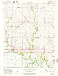 Lang Kansas Historical topographic map, 1:24000 scale, 7.5 X 7.5 Minute, Year 1957