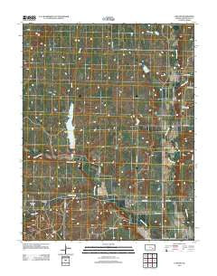 Lapland Kansas Historical topographic map, 1:24000 scale, 7.5 X 7.5 Minute, Year 2012