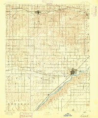 Larned Kansas Historical topographic map, 1:125000 scale, 30 X 30 Minute, Year 1891