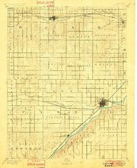 Larned Kansas Historical topographic map, 1:125000 scale, 30 X 30 Minute, Year 1891