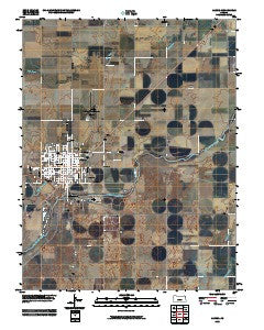 Larned Kansas Historical topographic map, 1:24000 scale, 7.5 X 7.5 Minute, Year 2009
