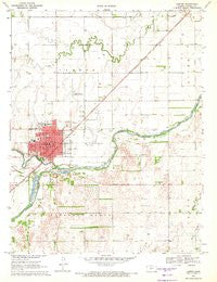 Larned Kansas Historical topographic map, 1:24000 scale, 7.5 X 7.5 Minute, Year 1970