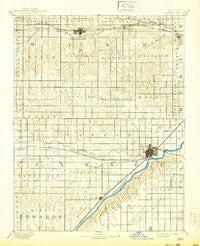 Larned Kansas Historical topographic map, 1:125000 scale, 30 X 30 Minute, Year 1891