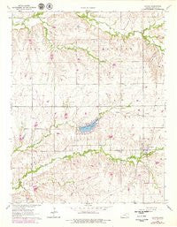 Latham Kansas Historical topographic map, 1:24000 scale, 7.5 X 7.5 Minute, Year 1964