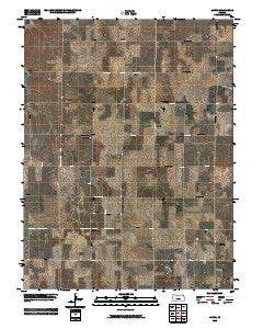 Laton Kansas Historical topographic map, 1:24000 scale, 7.5 X 7.5 Minute, Year 2009