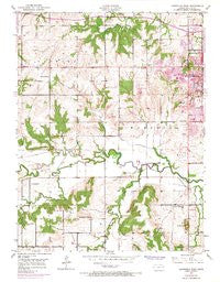 Lawrence West Kansas Historical topographic map, 1:24000 scale, 7.5 X 7.5 Minute, Year 1950