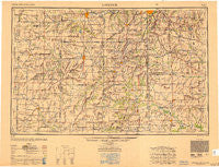 Lawrence Kansas Historical topographic map, 1:250000 scale, 1 X 2 Degree, Year 1950