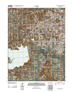 Lawrence West Kansas Historical topographic map, 1:24000 scale, 7.5 X 7.5 Minute, Year 2012