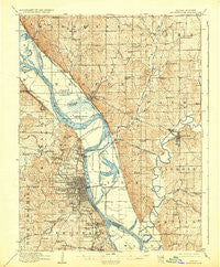 Leavenworth Kansas Historical topographic map, 1:62500 scale, 15 X 15 Minute, Year 1910