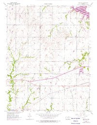 Lebo NW Kansas Historical topographic map, 1:24000 scale, 7.5 X 7.5 Minute, Year 1957