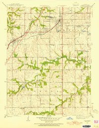 Lenexa Kansas Historical topographic map, 1:24000 scale, 7.5 X 7.5 Minute, Year 1935