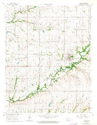 Leon Kansas Historical topographic map, 1:24000 scale, 7.5 X 7.5 Minute, Year 1963