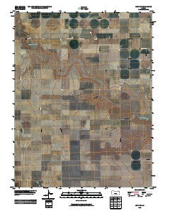 Leoti NW Kansas Historical topographic map, 1:24000 scale, 7.5 X 7.5 Minute, Year 2010