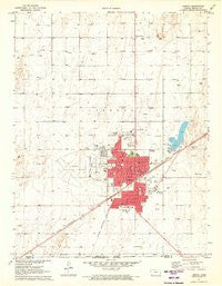 Liberal Kansas Historical topographic map, 1:24000 scale, 7.5 X 7.5 Minute, Year 1971
