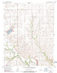 Lincolnville SW Kansas Historical topographic map, 1:24000 scale, 7.5 X 7.5 Minute, Year 1957