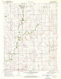 Lincolnville Kansas Historical topographic map, 1:24000 scale, 7.5 X 7.5 Minute, Year 1971
