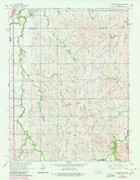 Lindsborg SE Kansas Historical topographic map, 1:24000 scale, 7.5 X 7.5 Minute, Year 1965