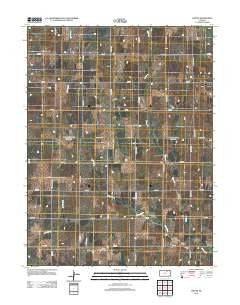Linn SE Kansas Historical topographic map, 1:24000 scale, 7.5 X 7.5 Minute, Year 2012