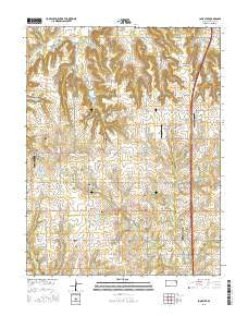 Lone Star Kansas Current topographic map, 1:24000 scale, 7.5 X 7.5 Minute, Year 2015