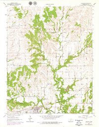 Longton Kansas Historical topographic map, 1:24000 scale, 7.5 X 7.5 Minute, Year 1964