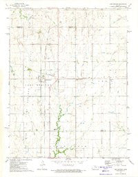 Lost Springs Kansas Historical topographic map, 1:24000 scale, 7.5 X 7.5 Minute, Year 1972