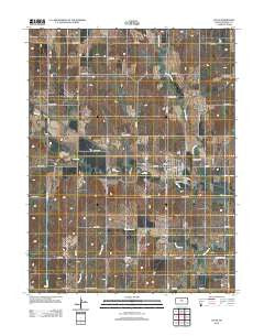 Lucas Kansas Historical topographic map, 1:24000 scale, 7.5 X 7.5 Minute, Year 2012