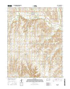 Luray Kansas Current topographic map, 1:24000 scale, 7.5 X 7.5 Minute, Year 2015