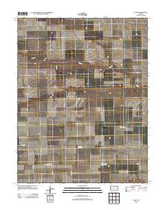 Lydia Kansas Historical topographic map, 1:24000 scale, 7.5 X 7.5 Minute, Year 2012