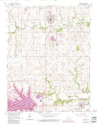 Lyndon Kansas Historical topographic map, 1:24000 scale, 7.5 X 7.5 Minute, Year 1965