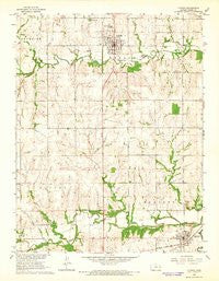 Lyndon Kansas Historical topographic map, 1:24000 scale, 7.5 X 7.5 Minute, Year 1965