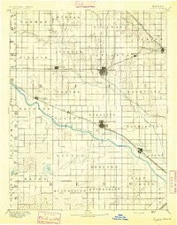 Lyons Kansas Historical topographic map, 1:125000 scale, 30 X 30 Minute, Year 1894
