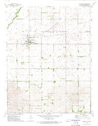 Macksville Kansas Historical topographic map, 1:24000 scale, 7.5 X 7.5 Minute, Year 1972