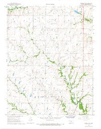 Madison SW Kansas Historical topographic map, 1:24000 scale, 7.5 X 7.5 Minute, Year 1967