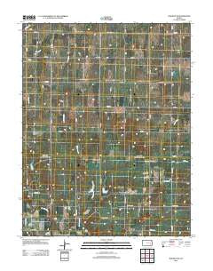 Madison NE Kansas Historical topographic map, 1:24000 scale, 7.5 X 7.5 Minute, Year 2012