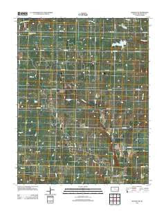 Madison SW Kansas Historical topographic map, 1:24000 scale, 7.5 X 7.5 Minute, Year 2012