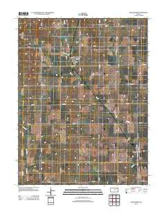 Manchester Kansas Historical topographic map, 1:24000 scale, 7.5 X 7.5 Minute, Year 2012