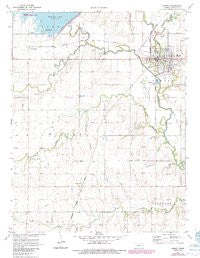Marion Kansas Historical topographic map, 1:24000 scale, 7.5 X 7.5 Minute, Year 1971