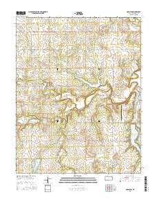 Marmaton Kansas Current topographic map, 1:24000 scale, 7.5 X 7.5 Minute, Year 2015