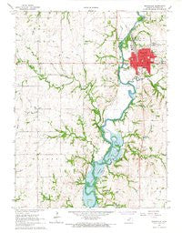 Marysville Kansas Historical topographic map, 1:24000 scale, 7.5 X 7.5 Minute, Year 1966