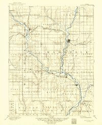 Marysville Kansas Historical topographic map, 1:125000 scale, 30 X 30 Minute, Year 1894