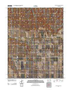 McCracken NE Kansas Historical topographic map, 1:24000 scale, 7.5 X 7.5 Minute, Year 2012