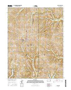 McLouth Kansas Current topographic map, 1:24000 scale, 7.5 X 7.5 Minute, Year 2015